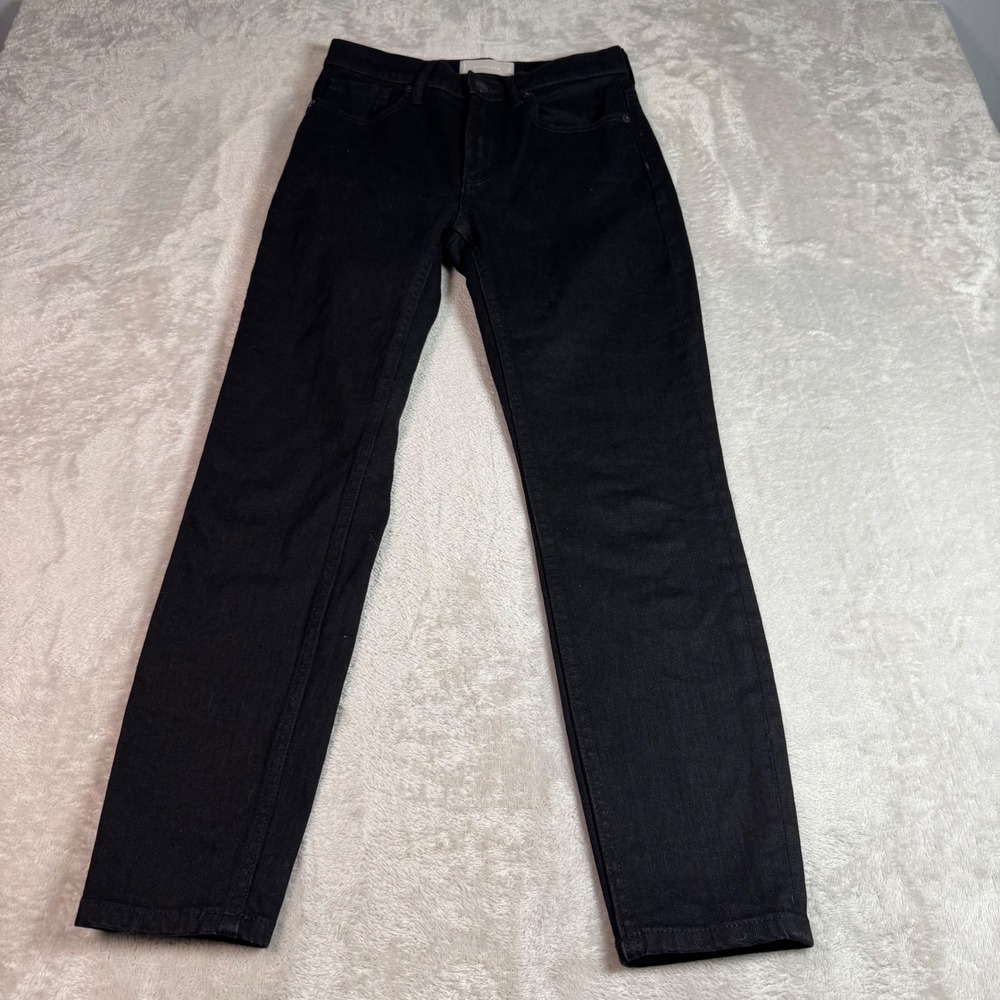 Everlane Womens High Rise Skinny Denim Jeans Black Size 26 Ankle